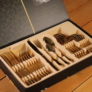 سيت ملاعق 24 قطعة-رصاصي